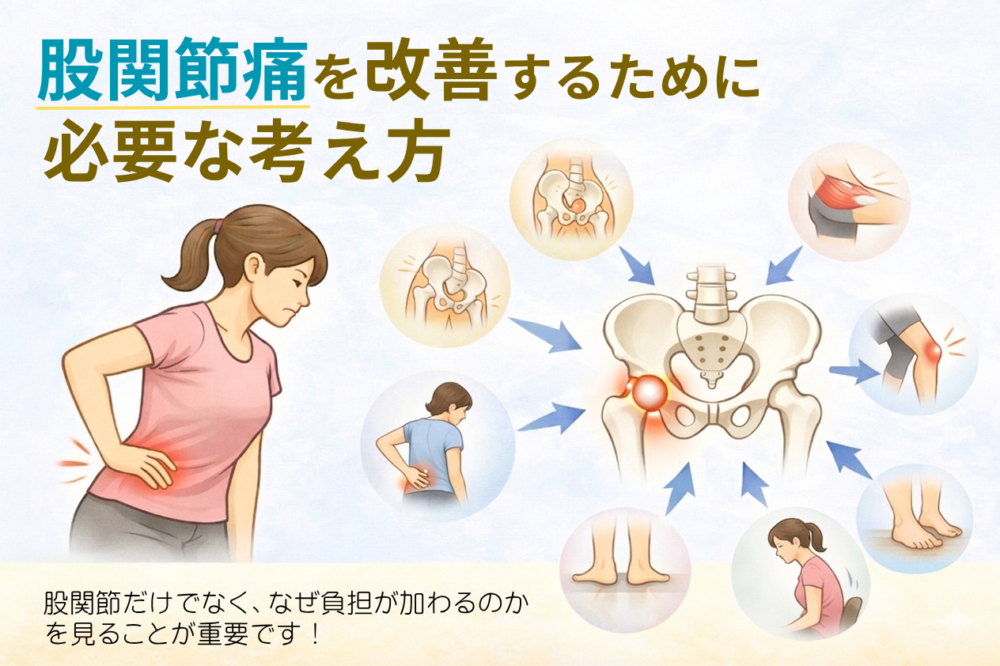 股関節痛を改善するために必要な考え方
